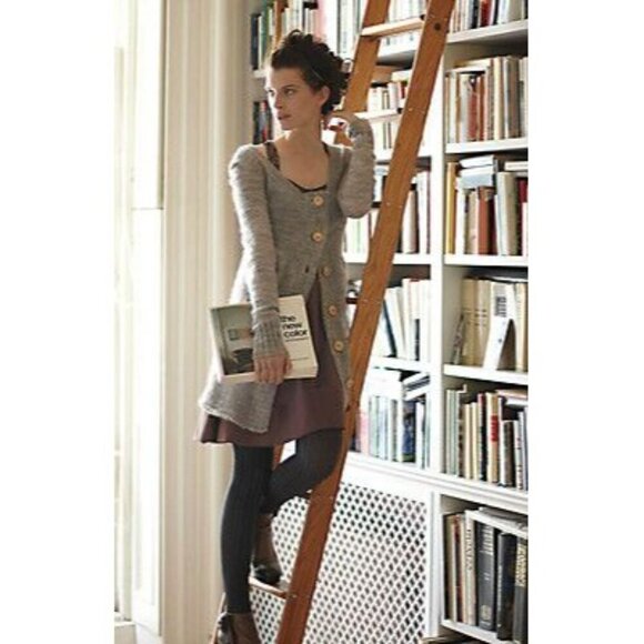 Anthropologie Sleeping on Snow Mohair Wool Cardigan Pink Long Line Size S - Picture 3 of 9